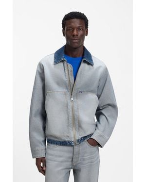 HUGO Light Blue Men's Blue Collection Size M