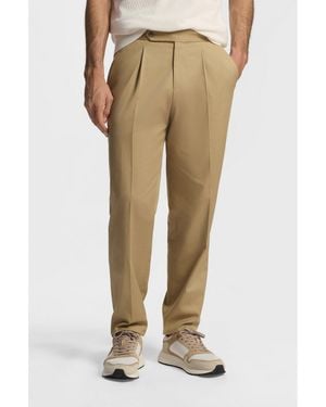 BOSS Tapered-Fit Trousers - Natural