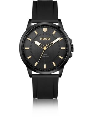 HUGO #First Reloj De Acero - Negro