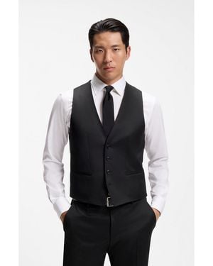 BOSS Slim-Fit Waistcoat - Black