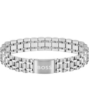 BOSS Tone Cuff With Magnetic Logo Closure - White