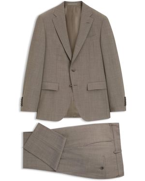 BOSS Traje Slim Fit De Dos Piezas En Lana Virgen - Gris
