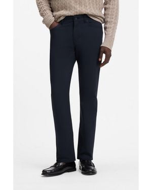 BOSS Stretch-Cotton Trousers - Blue