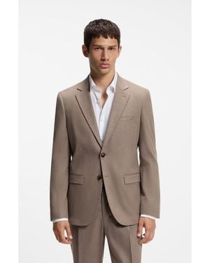 HUGO Extra-Slim-Fit Suit Jacket - Brown