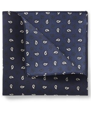 BOSS Silk Pocket Square - Blue