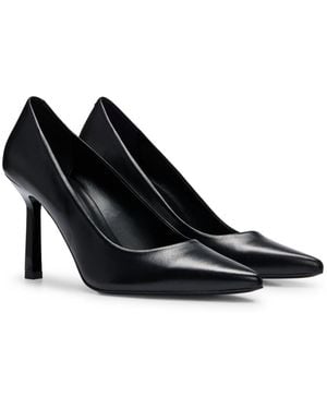 HUGO Pointed-Toe Court Shoes - Black