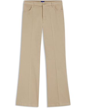 HUGO Slim-Fit Pants With Flared Leg - Natural