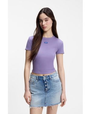 HUGO Purple Women's T-shirts Size S