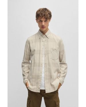 BOSS Regular-Fit Shirt - Natural