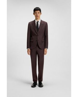HUGO Three-Piece Slim-Fit Suit - Red