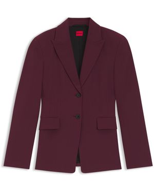 HUGO Regular-Fit Stretch Blazer - Red