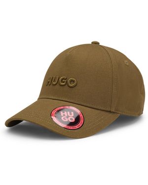 HUGO Cotton-Twill Cap With Logo - Green