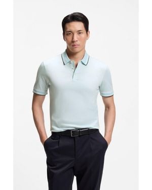 BOSS Slim-Fit Polo Shirt - Blue
