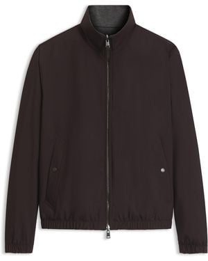 BOSS Wendbare Jacke Im Blouson-Stil Aus Wasserabweisendem Gewebe - Schwarz