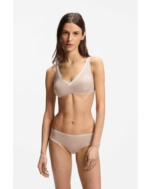 BOSS Two-Tone Bra With Adjustable Straps - Grey