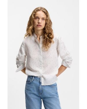 BOSS White Women's Casual Blouses Size 4