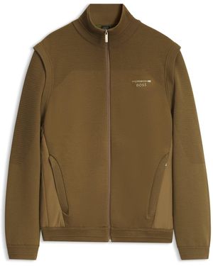 BOSS Porsche X Hybrid Jacket With Detachable Sleeves - Green