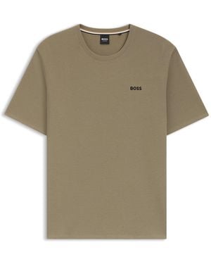 BOSS Waffle-Knit Pyjama Top - Green