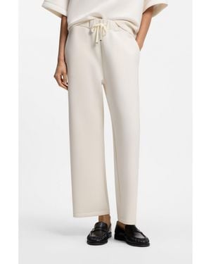 BOSS Relaxed-Fit Trousers - White