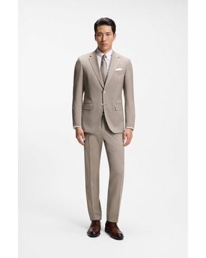 BOSS Two-Piece Slim-Fit Suit - White