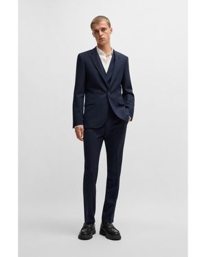 HUGO Extra-Slim Three-Piece Suit - Blue