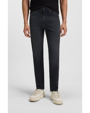 BOSS Tapered-Fit Jeans - Black