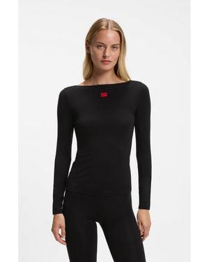 HUGO Slim-Fit Underwear Top - Black