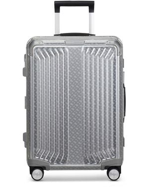 BOSS X Samsonite Aluminium Trunk Suitcase 80Cm - Grey
