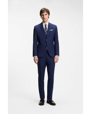 HUGO Two-Piece Slim-Fit Suit - Blue