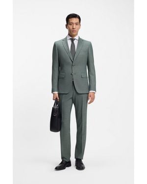 BOSS Two-Piece Slim-Fit Suit - Green