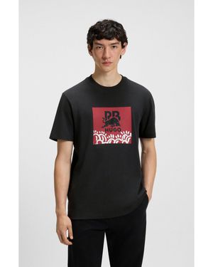 HUGO X Rb By Slawn Relaxed-Fit Cotton Logo T-Shirt - Black