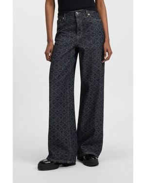 HUGO Super-Wide-Leg Jeans - Blue