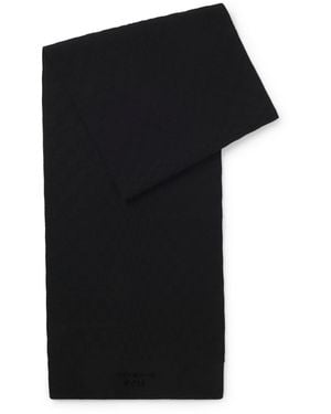 BOSS Porsche X Scarf With Pasha Check - Black