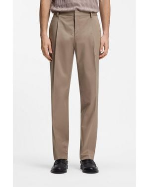HUGO Slim-Fit Trousers - Natural