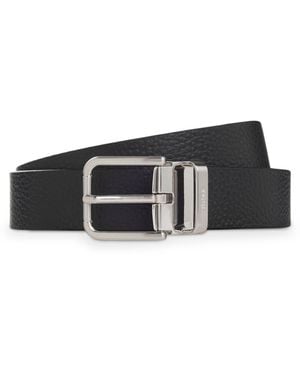 BOSS Reversible Italian-Leather Business Belt - Black