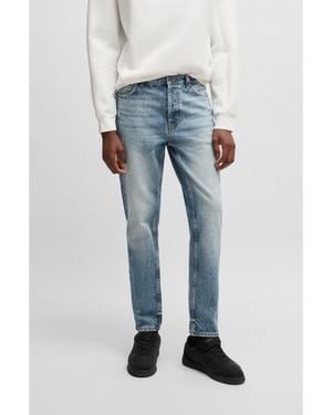 HUGO Tapered-Fit Jeans - Blue