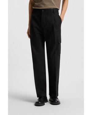 HUGO Slim-Fit Cargo Trousers - Black
