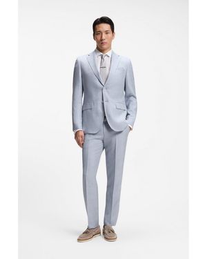 BOSS Two-Piece Regular-Fit Suit - Blue