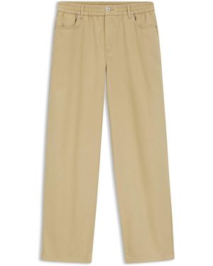 HUGO Pantalones Relaxed Fit De Algodón - Neutro