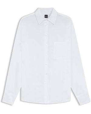 BOSS Oversized-Fit Blouse - White