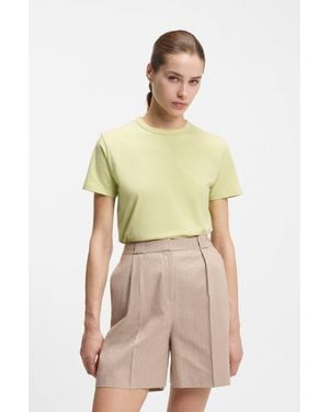 HUGO Cotton-Jersey T-Shirt With Embroidered Script Logo - Green