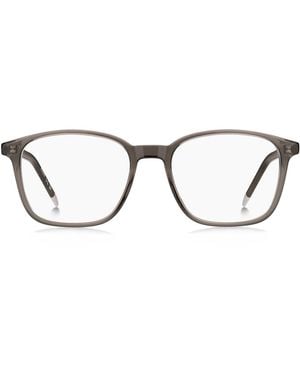 HUGO Monture Optique En Acétate-Brun Avec Détails Logotés - Gris