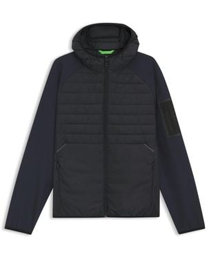 BOSS Water-Repellent Jacket With Zipped Sleeve Pocket - Black