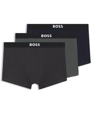 BOSS Three-Pack Of Trunks - Black