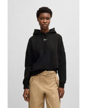 BOSS Oversized-Fit Hoodie - Black