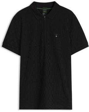 BOSS Porsche X -Polo Met Pasha-Dessin - Zwart