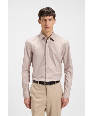 BOSS Beige Men's Shirts Size 15 - Natural