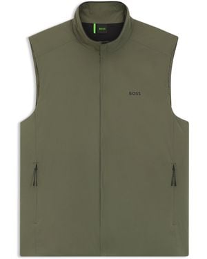 BOSS Water-Repellent Gilet - Green