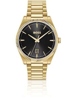 BOSS Cheswick-Horloge Met Gegroefde Lunette - Metallic