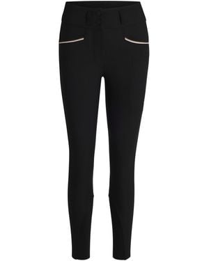BOSS Equestrian Slim-Fit Breeches With Full Grip - Black
